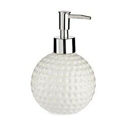 Dispenser di Sapone Berilo Golf Bianco Metallo Ceramica 300 ml 10 x 15 x 10 cm