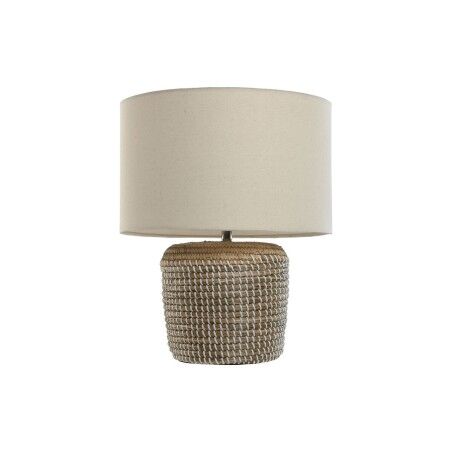Lampada da tavolo Home ESPRIT Bianco Marrone 50 W 220 V 38 x 38 x 47 cm