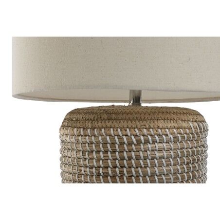 Lampada da tavolo Home ESPRIT Bianco Marrone 50 W 220 V 38 x 38 x 47 cm