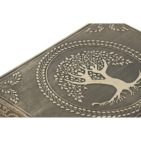 Scatola-Portagioie Home ESPRIT Bianco Champagne Legno Alluminio 17,5 x 12,5 x 8,5 cm