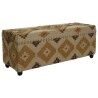 Forziere Home ESPRIT Beige Senape Cotone 120 x 40 x 45 cm