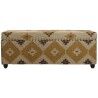 Forziere Home ESPRIT Beige Senape Cotone 120 x 40 x 45 cm
