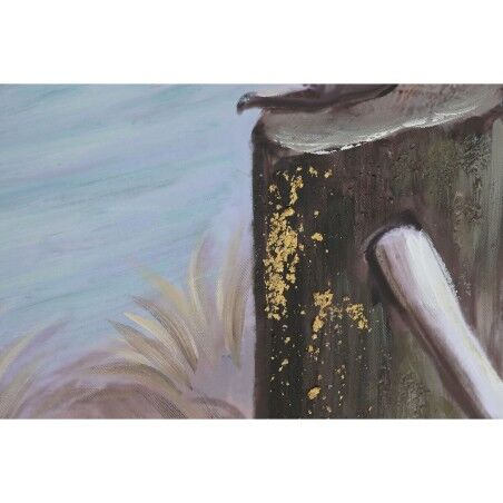 Quadro Home ESPRIT Uccelli Mediterraneo 80 x 3 x 80 cm (2 Unità)