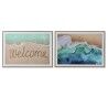 Quadro Home ESPRIT Spiaggia Mediterraneo 72,5 x 3 x 52,5 cm (2 Unità)