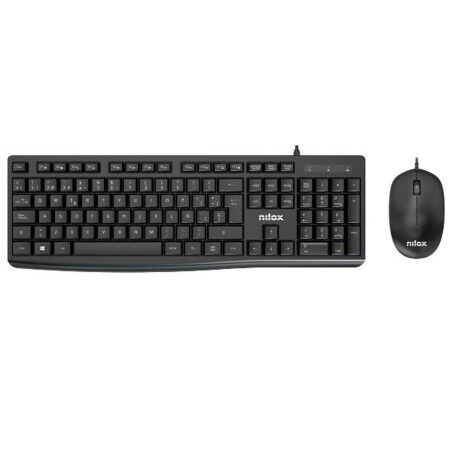 Tastiera e Mouse Nilox NXKME0012 Nero