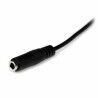 Cavo Prolunga Jack (3,5 mm) Startech MU2MMFS              (2 m) Nero