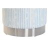 Poggiapiedi DKD Home Decor Azzurro Bianco Metallo Righe Mediterraneo 34 x 34 x 40 cm