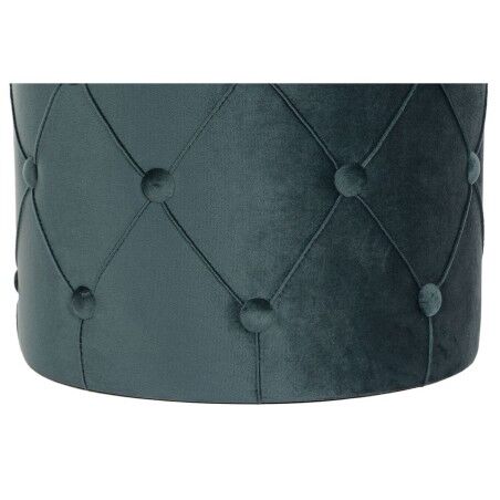 Poggiapiedi DKD Home Decor 36 x 36 x 44 cm Poliestere Velluto Legno MDF
