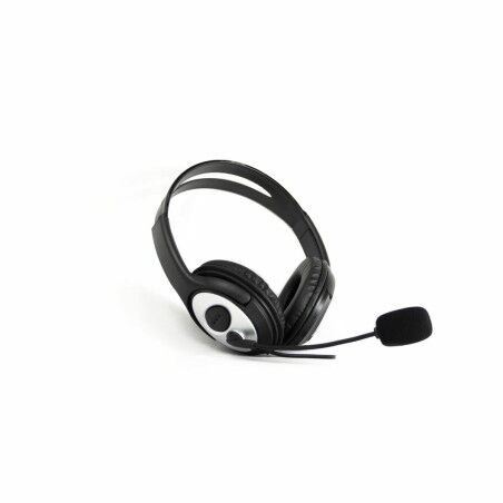 Auricolari con Microfono CoolBox COO-AUM-01 Nero Argentato