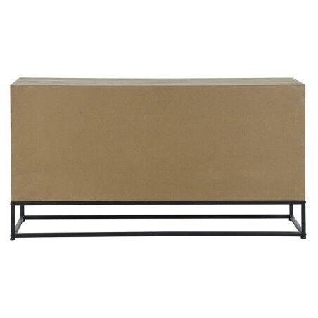 Credenza DKD Home Decor Nero Naturale Metallo Legno MDF 120 x 40 x 64 cm