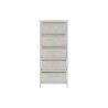 Cassettiera DKD Home Decor Bianco Bambù Legno di paulownia 42 x 32 x 98 cm