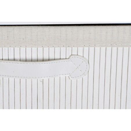 Cassettiera DKD Home Decor Bianco Bambù Legno di paulownia 42 x 32 x 98 cm