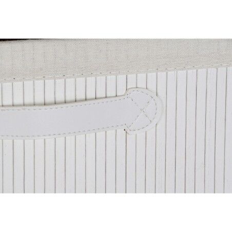 Cassettiera DKD Home Decor Bianco Bambù Legno di paulownia 42 x 32 x 81 cm