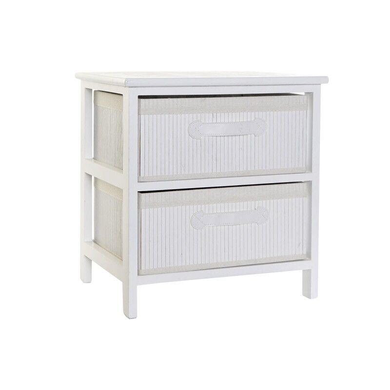 Cassettiera DKD Home Decor Bianco Bambù Legno di paulownia 42 x 32 x 45 cm Cassettiera DKD Home Decor Bianco Bambù Legno di paulownia 42 x 32 x 45 cm