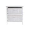 Cassettiera DKD Home Decor Bianco Bambù Legno di paulownia 42 x 32 x 45 cm