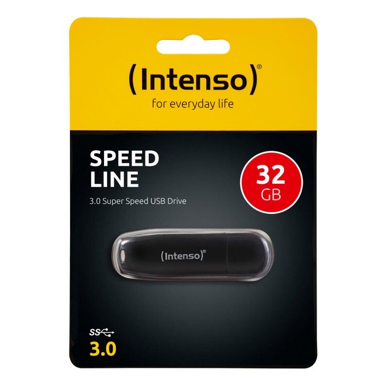 Memoria USB INTENSO Speed Line 32 GB Nero Memoria USB INTENSO Speed Line 32 GB Nero