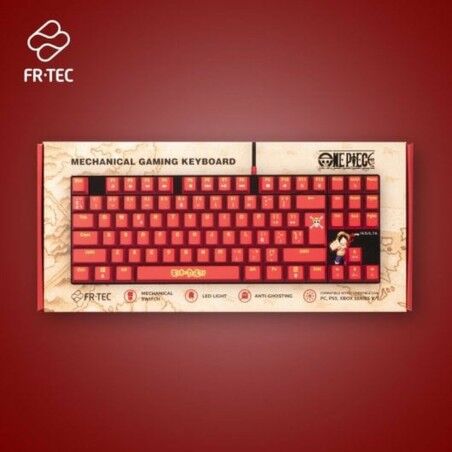 Tastiera e Mouse FR-TEC OP4001 QWERTY Bordeaux