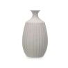 Vaso Grigio Ceramica 21 x 39 x 21 cm (2 Unità) Righe