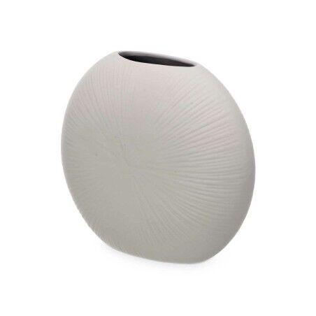 Vaso Grigio Ceramica 29 x 26 x 11 cm (4 Unità) Circolare