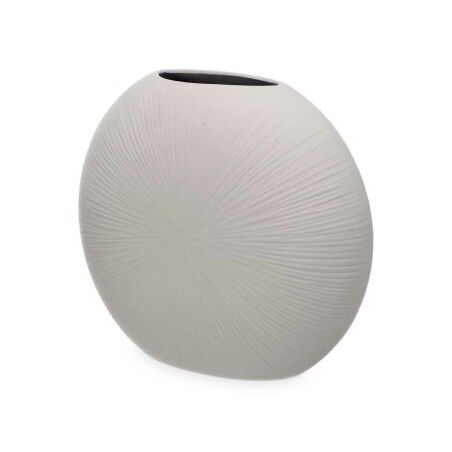 Vaso Grigio Ceramica 36 x 34 x 16 cm (2 Unità) Circolare