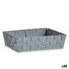 Cestino Multiuso Kipit 79812 Grigio Stoffa 3,8 L 34 x 8,5 x 21 cm (18 Unità)
