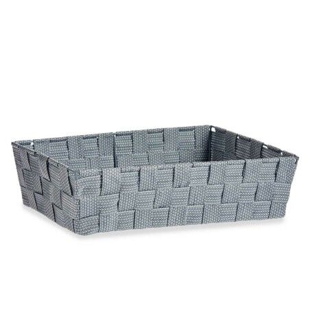 Cestino Multiuso Kipit 79812 Grigio Stoffa 3,8 L 34 x 8,5 x 21 cm (18 Unità)