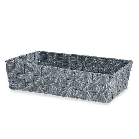 Cestino Multiuso Kipit 79812 Grigio Stoffa 3,8 L 34 x 8,5 x 21 cm (18 Unità)