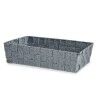Cestino Multiuso Kipit 79812 Grigio Stoffa 3,8 L 34 x 8,5 x 21 cm (18 Unità)