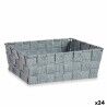 Cestino Multiuso Kipit A3-6930A9 Grigio Stoffa 2,4 L 20 x 8 x 24 cm (24 Unità)