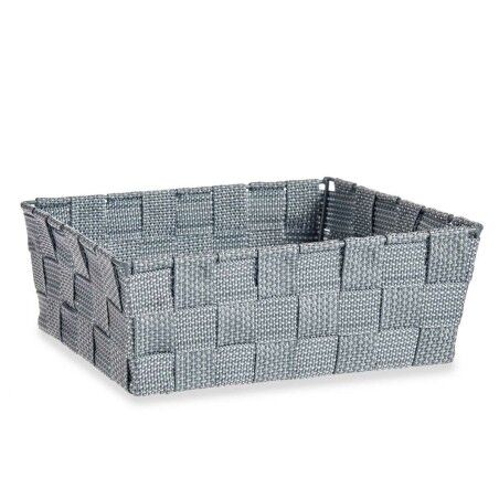 Cestino Multiuso Kipit A3-6930A9 Grigio Stoffa 2,4 L 20 x 8 x 24 cm (24 Unità)