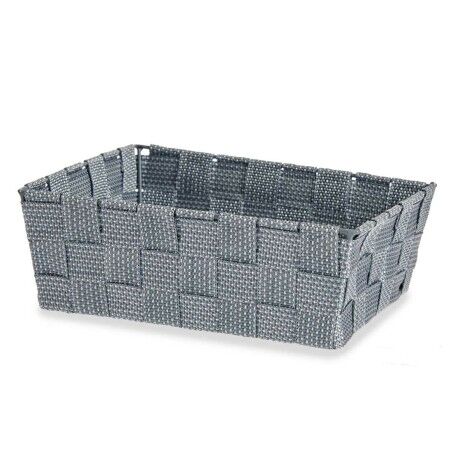 Cestino Multiuso Kipit A3-6930A9 Grigio Stoffa 2,4 L 20 x 8 x 24 cm (24 Unità)