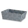 Cestino Multiuso Kipit A3-6930A9 Grigio Stoffa 2,4 L 20 x 8 x 24 cm (24 Unità)