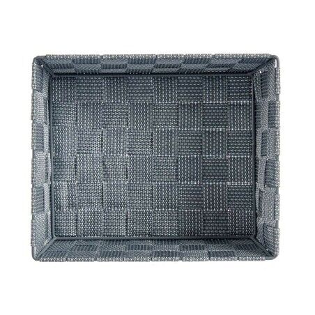 Cestino Multiuso Kipit A3-6930A9 Grigio Stoffa 2,4 L 20 x 8 x 24 cm (24 Unità)