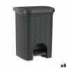 Cestino a pedale Stefanplast Elegance Grigio Plastica 20 L (6 Unità)