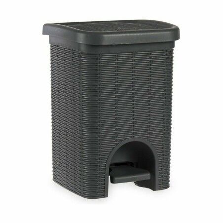 Cestino a pedale Stefanplast Elegance Grigio Plastica 20 L (6 Unità)