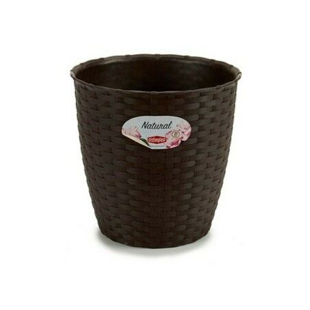 Vaso Stefanplast Plastica Cioccolato 19 x 17,5 x 19 cm (12 Unità)
