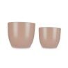 Set di Vasi Ibergarden CAZORLA-22-28-BE Beige Argilla Ø 22 cm Ø 28 cm 22 x 22 x 18 cm 28 x 28 x 24 cm 2 Pezzi