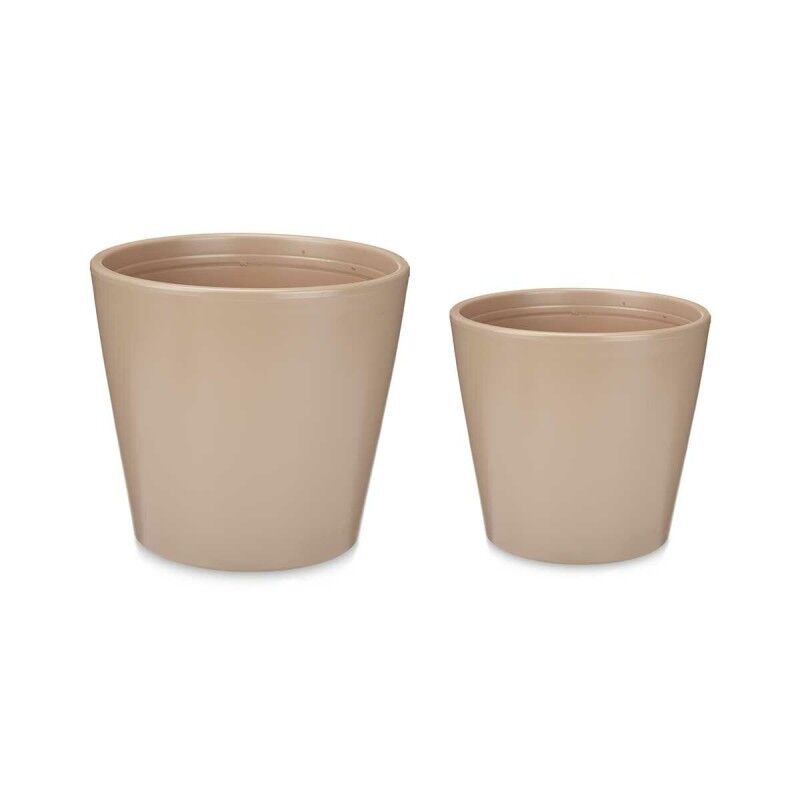 Set di Vasi Ibergarden LINCE-22-28-BE Beige Argilla Ø 22 cm Ø 28 cm 2 Pezzi Set di Vasi Ibergarden LINCE-22-28-BE Beige Argilla Ø 22 cm Ø 28 cm 2 Pezzi
