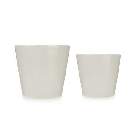 Set di Vasi Ibergarden LINCE-22-28-G Grigio Argilla Ø 22 cm Ø 28 cm 2 Pezzi