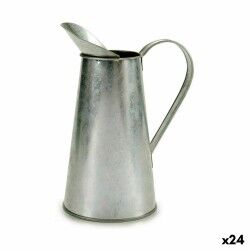 Vaso Ibergarden J60700-B Argentato Zinco Modello Scaldalatte 17 x 21,5 x 11,3 cm (24 Unità)