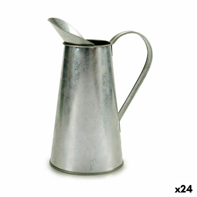 Vaso Ibergarden J60700-B Argentato Zinco Modello Scaldalatte 17 x 21,5 x 11,3 cm (24 Unità) Vaso Ibergarden J60700-B Argentato Zinco Modello Scaldalatte 17 x 21,5 x 11,3 cm (24 Unità)