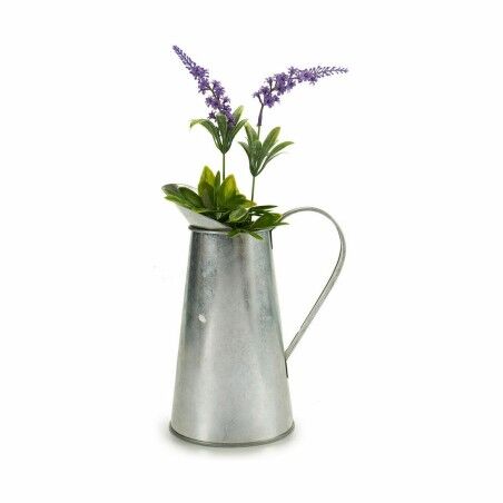 Vaso Ibergarden J60700-B Argentato Zinco Modello Scaldalatte 17 x 21,5 x 11,3 cm (24 Unità)