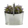 Vaso Ibergarden E51465-B Argentato Zinco Cestino 21 x 19,5 x 35,5 cm (12 Unità)