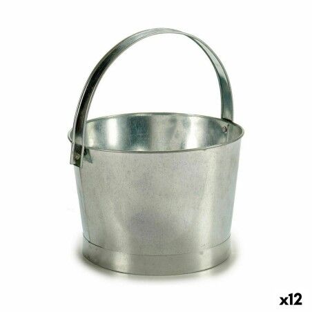 Vaso Ibergarden NAVI-AR-280 Argentato Zinco Secchio 25 x 30 x 26,5 cm (12 Unità)
