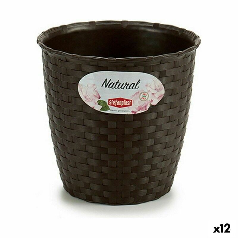 Vaso Stefanplast Plastica 14 x 13 x 14 cm (12 Unità) Vaso Stefanplast Plastica 14 x 13 x 14 cm (12 Unità)