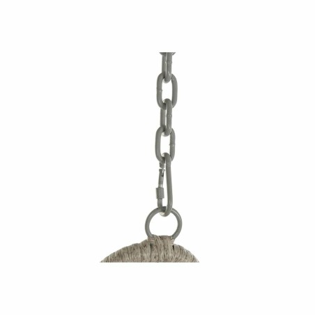 Sedia da giardino sospesa DKD Home Decor 82 x 75 x 125 cm Metallo rattan sintetico Grigio chiaro (82 x 75 x 125 cm)