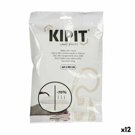 Sacchetti sottovuoto Kipit 54202 Trasparente Plastica 40 x 60 cm (12 Unità)