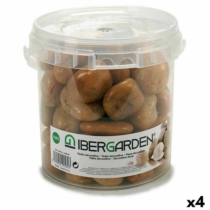 Pietre Decorative Ibergarden 3BRG Marrone Grande 3 Kg (4 Unità) Pietre Decorative Ibergarden 3BRG Marrone Grande 3 Kg (4 Unità)