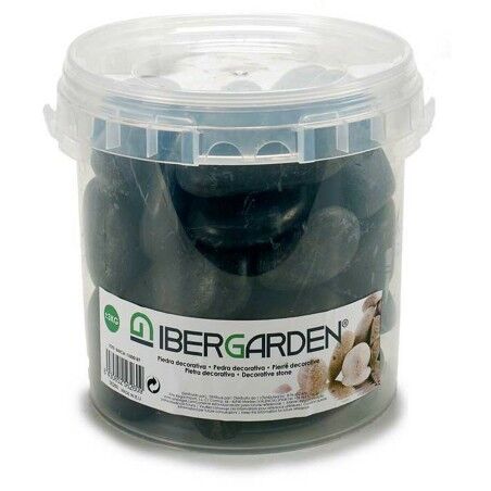 Pietre Decorative Ibergarden 3BG Nero Grande 3 Kg (4 Unità)