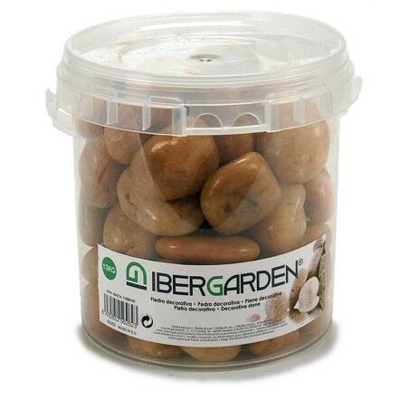 Pietre Decorative Ibergarden 3BRG Marrone Grande 3 Kg (4 Unità)